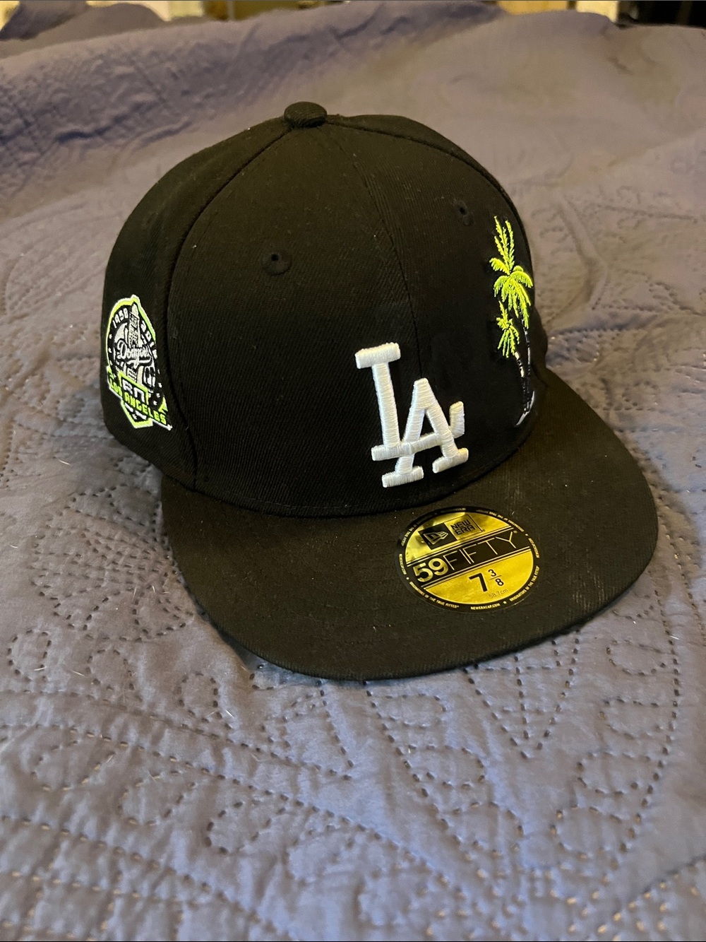 🔥Los Angeles Dodgers Black 59FIFTY Fitted 1958-2018 60 year aniversery patch